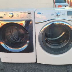 Kenmore Elite Elite Front Load Washer And Stackable Gas Dryer Set With Steam 
