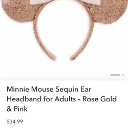 Disney Minnie Mouse Sequin Ear Headband 