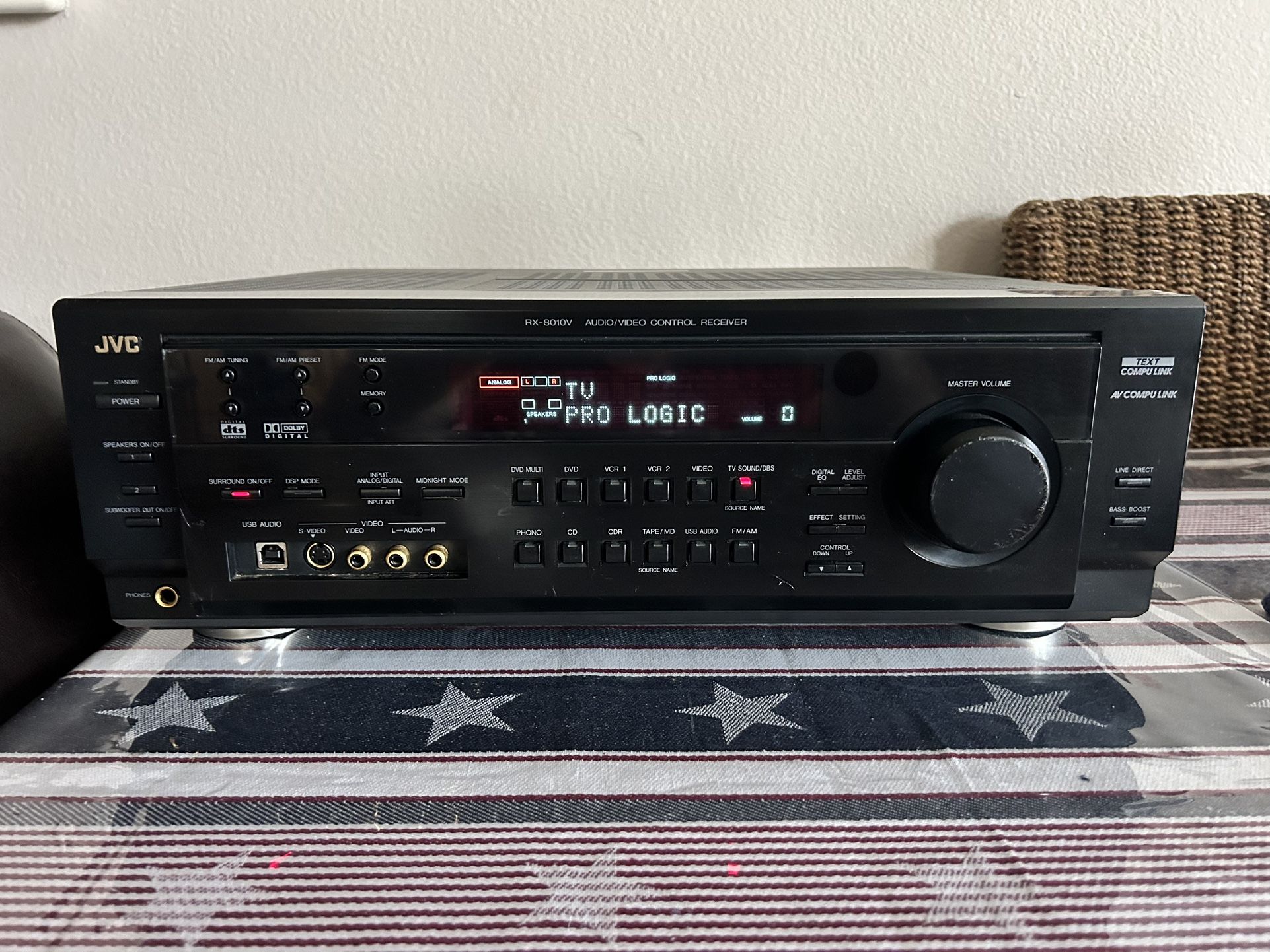 JVC RX-8010V Audio/Video Control Receiver.