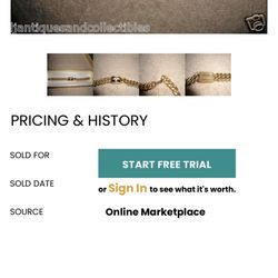Antique Cuban Bracelet Gold