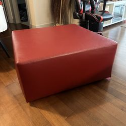 Leather Ottoman