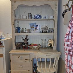 Vintage Hutch & Chair