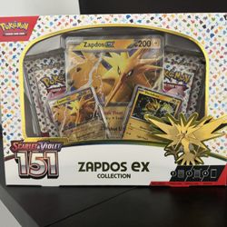 Scarlet & Violet 151 Zapdos Ex Collection Box