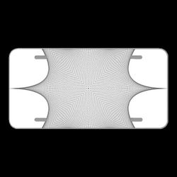 License Plate Novelty Car Front Star Grid Curved Curved Star Woven