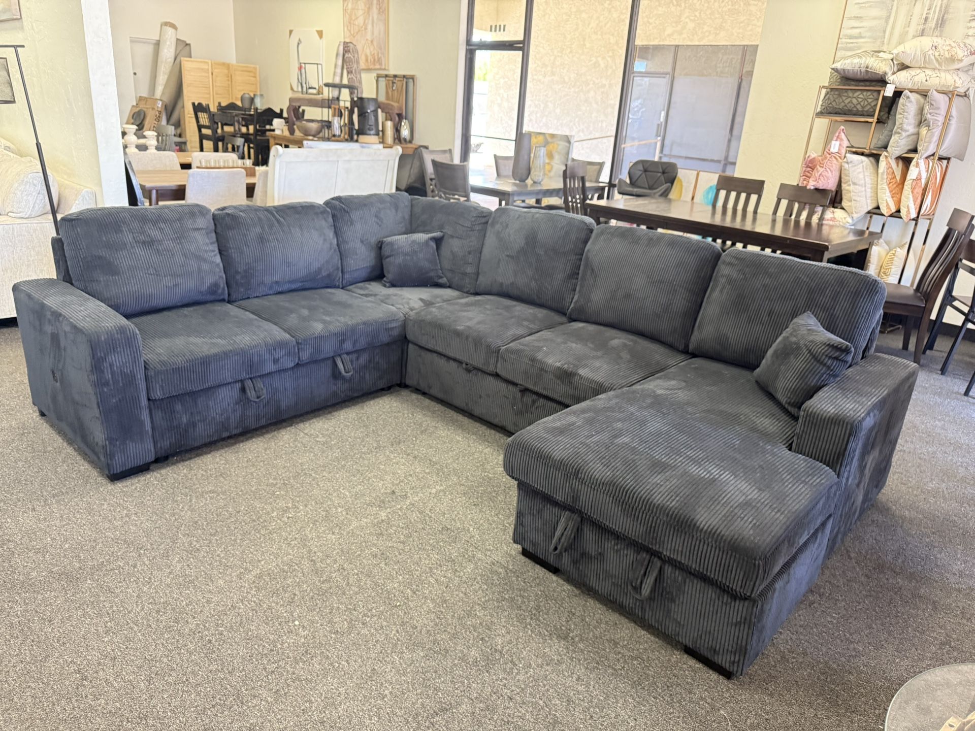 Sectional Sleeper With Storage And USB Ports