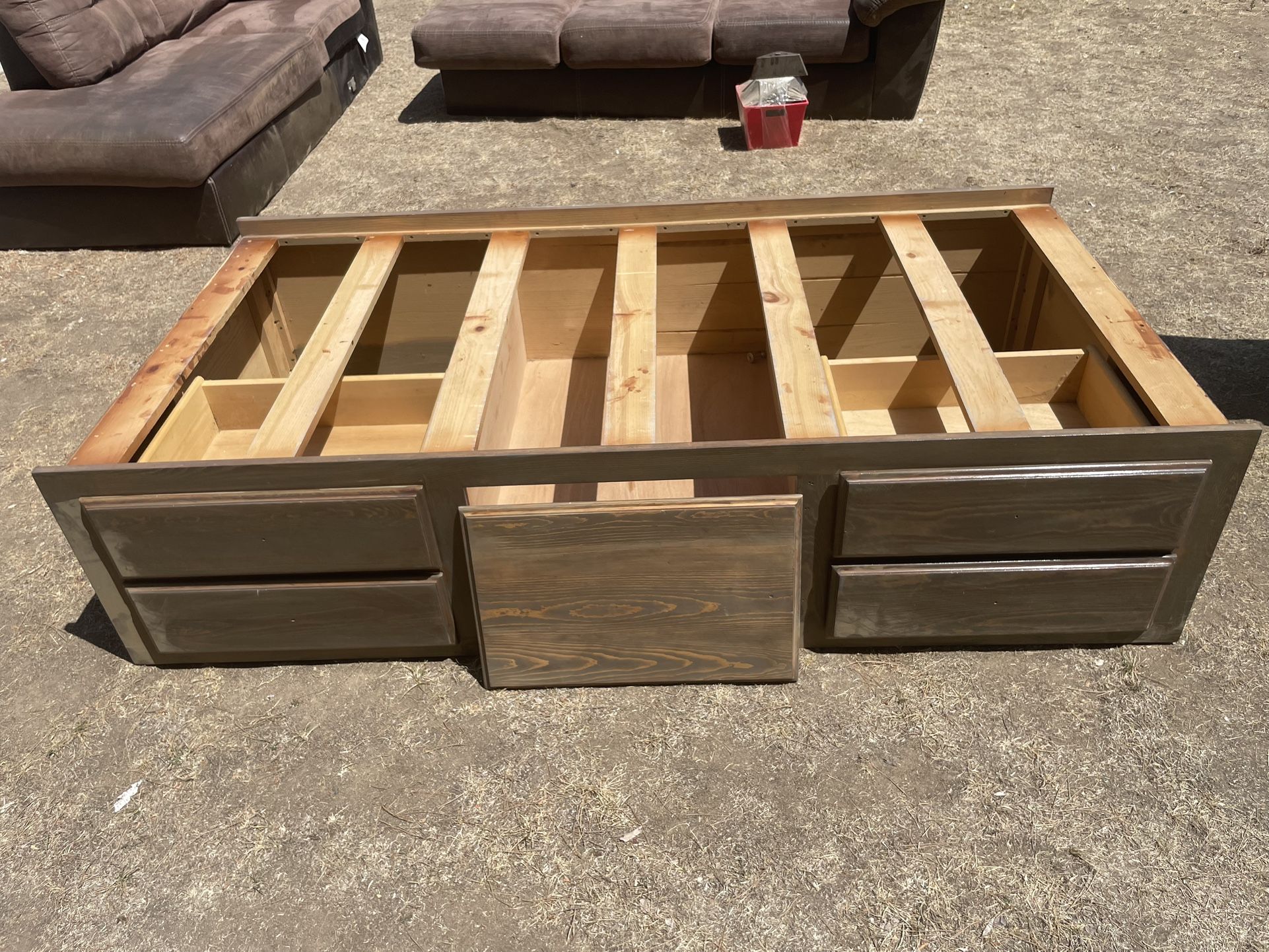 Twin Bed Frame With Drawers And Storage
