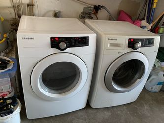Samsung washer and Samsung electric dryer