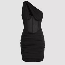 Brand New Black Corset Mini Dress