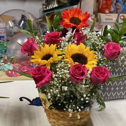 Flowers And Balloons 