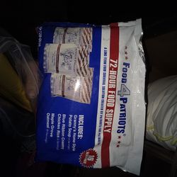 "Food 4 Patriots 72-Hour Food Supply" kit