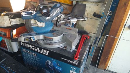 HERCULES 12 in. Dual-Bevel Sliding Compound Miter Saw with Precision LED Shadow Guide