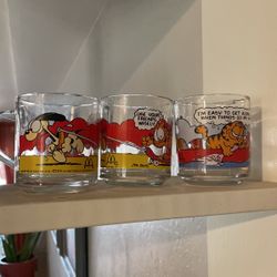 Three Garfield Mugs
