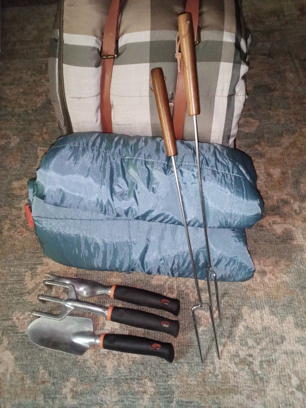 Two, Like New Sleeping Bags (1 cold-weather by Hearth&Hand/1 warm-weather by Ozark)