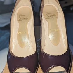 Authentic christian louboutin Yoyospina Peep Toe 