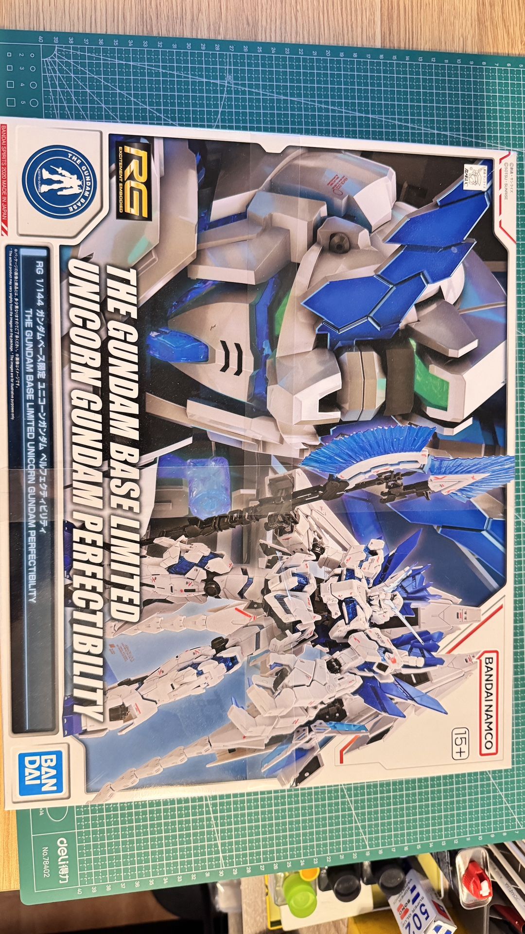 Bandai Gundam Base Limited RG 1/144 Unicorn Gundam Perfectibility Model Kit