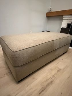 Large Upholstered Ottoman Footstool