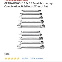 GearWrench Ratcheting Wrench Set SAE