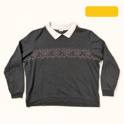 Austin Reed Black Collared Sweatshirt