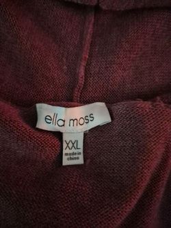 Ella Moss Top XXL Burgundy
