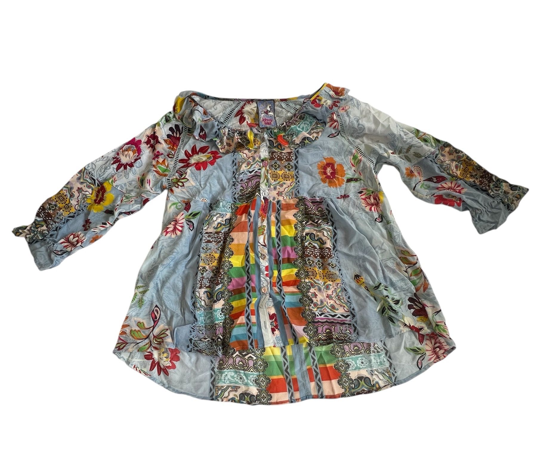 Johnny Was Floral Patchwork print Blouse