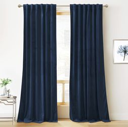 Navy Blue Blackout curtains (3 sets)