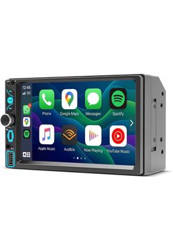 7" HD Touchscreen Double Din Radio with Bluetooth