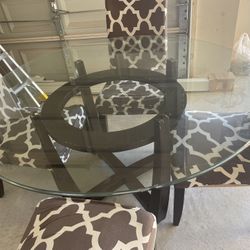 Dinning Table And Chairs ( Bear Ridge) 