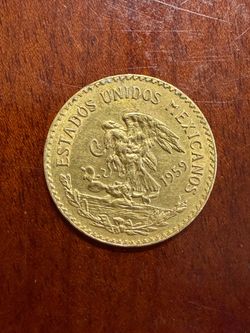 1959 Mexico 20 Peso gold coin - 22k gold - 16.64g