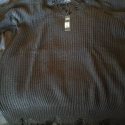 Fashion Nova Black Dress Sweater 