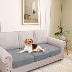 Sofa /love Seat Cover And Extra Double Seat (chaise Cover Free) 