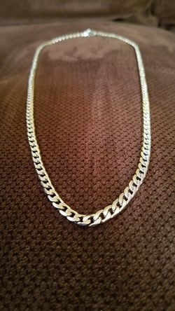 Silver laminated chain