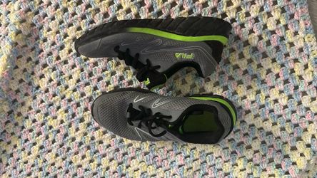 Bright Green Fila shoes
