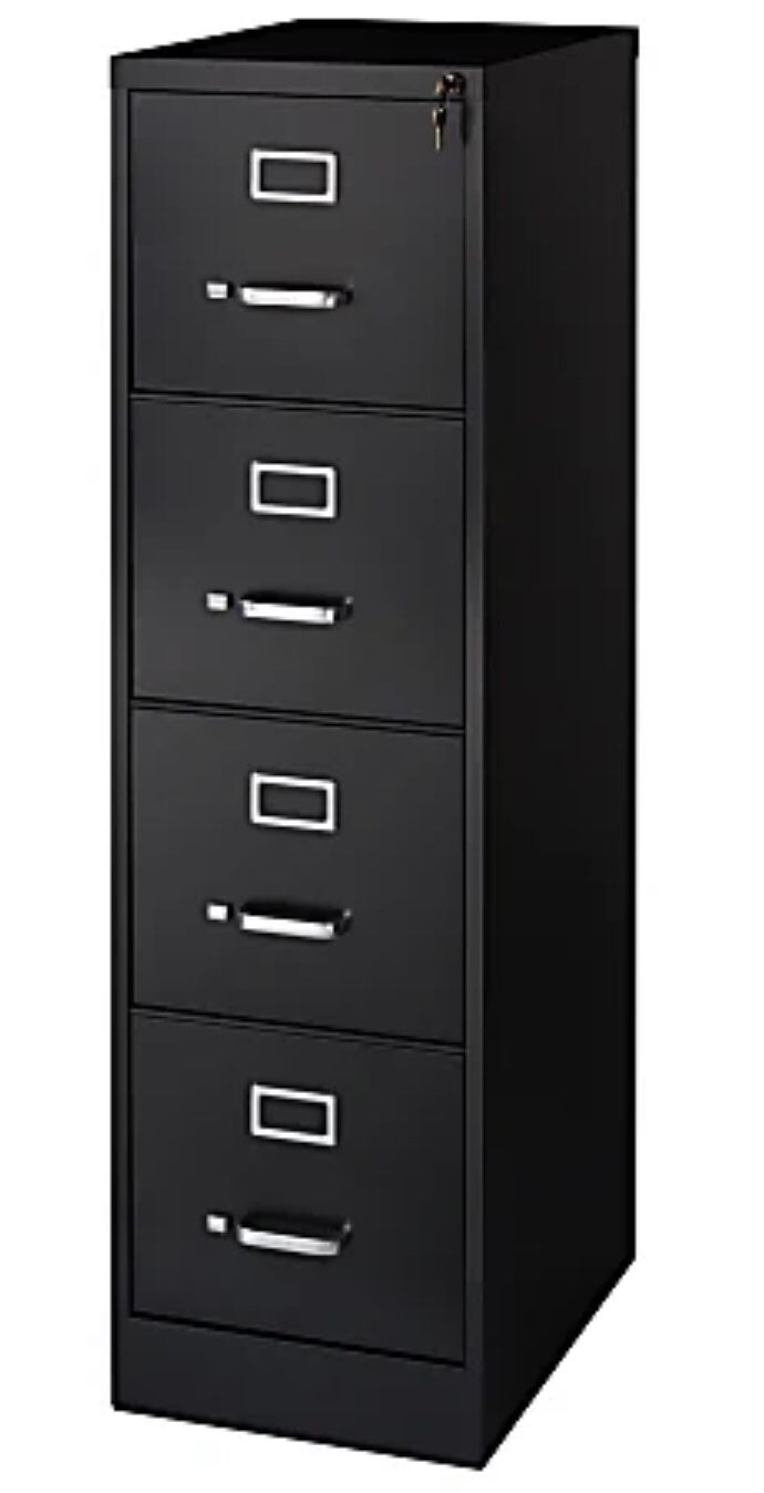 File Cabinet All Black With Keys Used