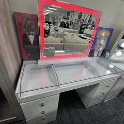 White Make Up Vanity