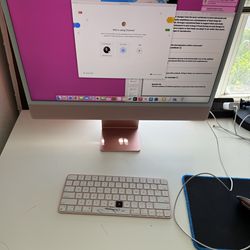 2021 iMac 24" with Retina 4.5K display All-In-One - Apple M1 - 8GB Memory - 256GB SSD - Pink