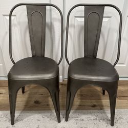 Restoration Hardware Remy Industrial Chairs (2)