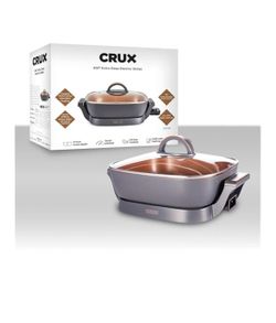 Crux Extra Deep Nonstick Scratch Electric Skillet