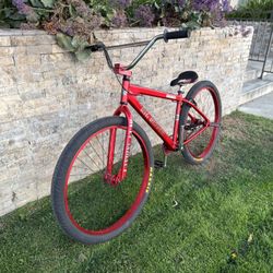 SE Bikes Big Ripper 29" Red Anodized Silver