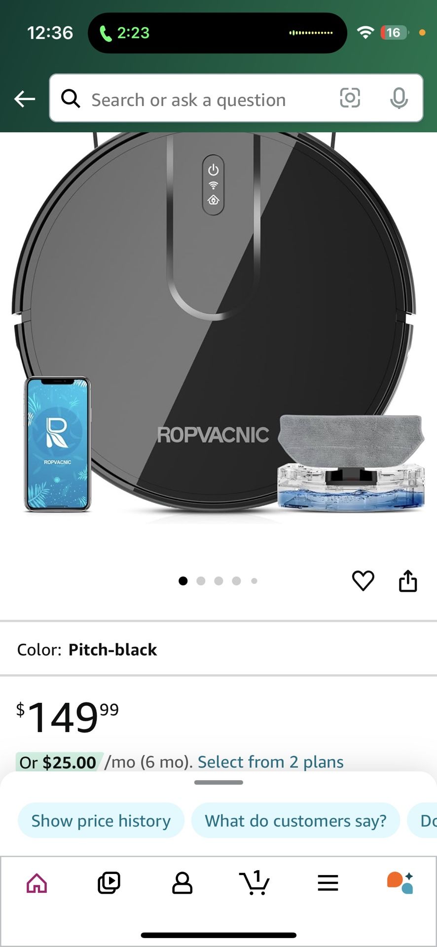 Ropvacnic Robot Vacuum