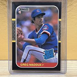 HOF Greg Maddux Rookie Baseball Card 🔥🔥 Sharp Card!!