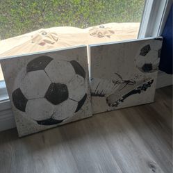Great Big Canvas Soccer Frames 16x16