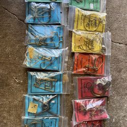 14 New Vintage Puzzletts Pocket Puzzles For Kids Ages 8 To 99 series produced in the 1980's. with so