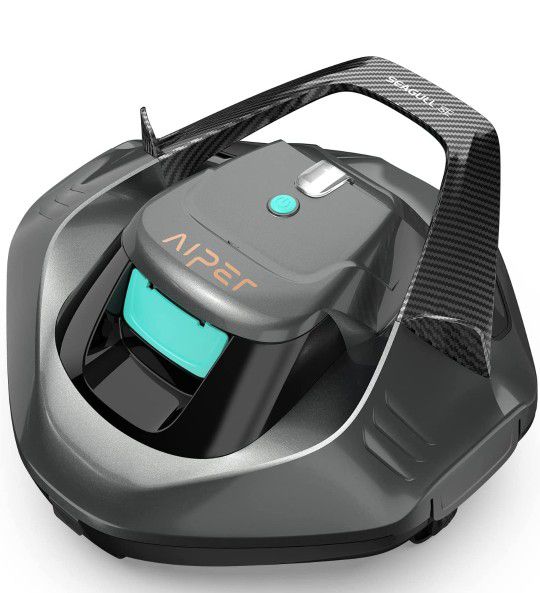 AIPER Seagull SE Cordless Robotic Pool Cleaner, Pool Vacuum Lasts 90 Mins, LED Indicator, Self-Parking, for Flat Above-Ground Pools up to 33 Feet . Th