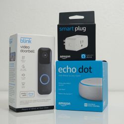 Amazon Smart Home Lot - Blink Video Doorbell, Amazon Echo Dot