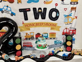 Transportation Bday Banner