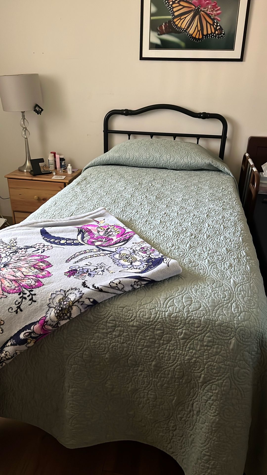 Bed Frame And Mattress.  Have Matching Frame In Box 