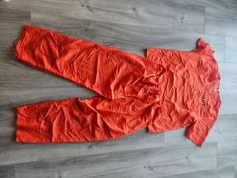 Orange Inmate Costume Jumpsuit