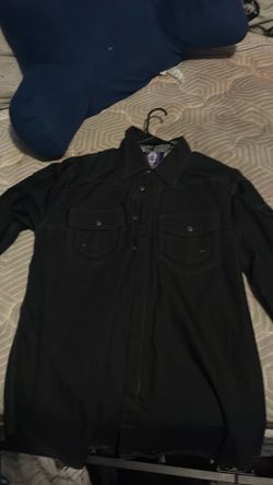 Black dress shirt, large