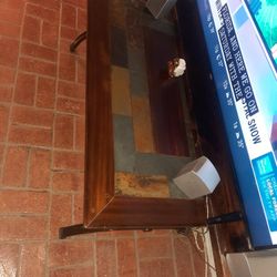 Tiled Coffee or Entertainment Center Table