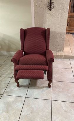 Burgundy Recliner Chair- Good Condition